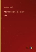 bokomslag A Law Dictionary and Glossary