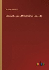 bokomslag Observations on Metalliferous Deposits