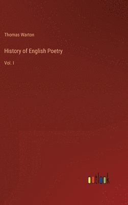 bokomslag History of English Poetry