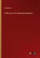 bokomslag Glimpse of the Great Secret Society