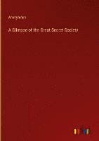 bokomslag Glimpse of the Great Secret Society
