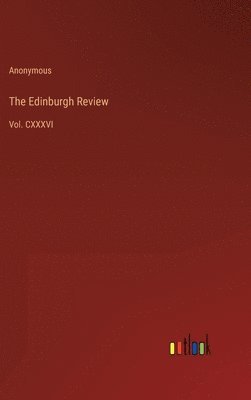 Anonymous - Edinburgh Review, Inbunden