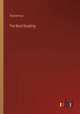 Anonymous - Best Reading, Häftad