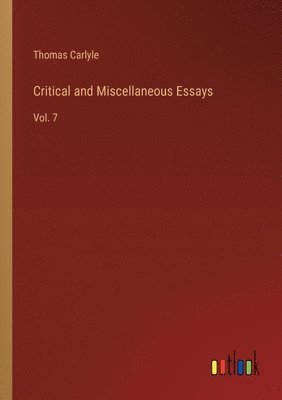 Critical and Miscellaneous Essays 1