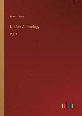 bokomslag Norfolk Archaelogy