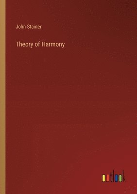 bokomslag Theory of Harmony