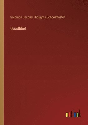 bokomslag Quodlibet
