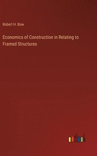 bokomslag Economics of Construction in Relating to Framed Structures