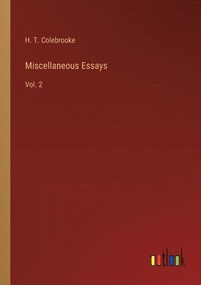 bokomslag Miscellaneous Essays