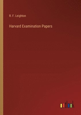 bokomslag Harvard Examination Papers