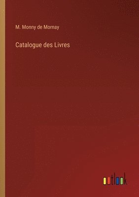 Catalogue des Livres 1