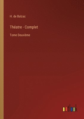 bokomslag Théatre - Complet