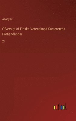 bokomslag fversigt af Finska Vetenskaps-Societetens Frhandlingar