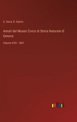 bokomslag Annali del Museo Civico di Storia Naturale di Genova