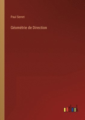bokomslag Géométrie de Direction