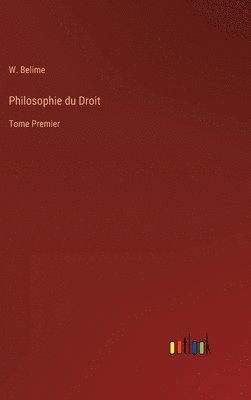 bokomslag Philosophie du Droit