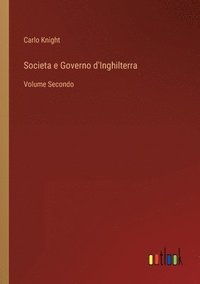 bokomslag Societa e Governo d'Inghilterra