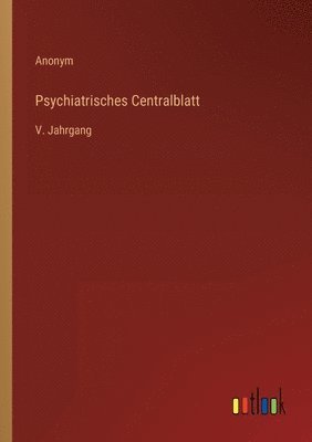 bokomslag Psychiatrisches Centralblatt