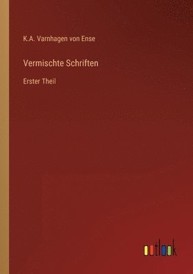 bokomslag Vermischte Schriften