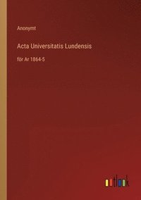 bokomslag Acta Universitatis Lundensis
