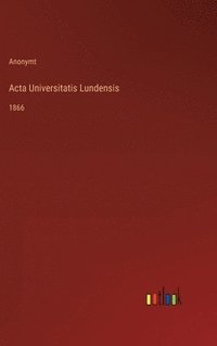 bokomslag Acta Universitatis Lundensis