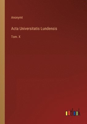 bokomslag Acta Universitatis Lundensis