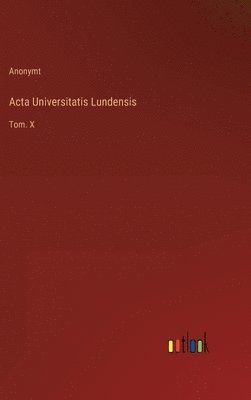 bokomslag Acta Universitatis Lundensis