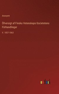 bokomslag fversigt af Finska Vetenskaps-Societetens Frhandlingar