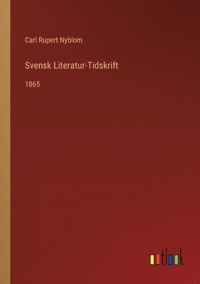 bokomslag Svensk Literatur-Tidskrift