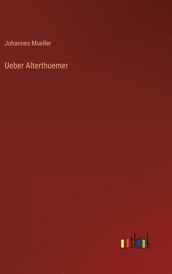 bokomslag Ueber Alterthuemer