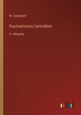 bokomslag Psychiatrisches Centralblatt