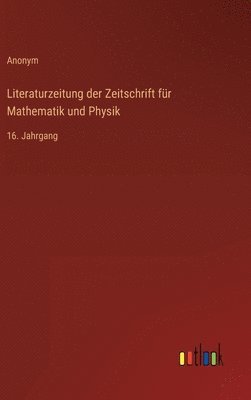 bokomslag Literaturzeitung der Zeitschrift für Mathematik und Physik