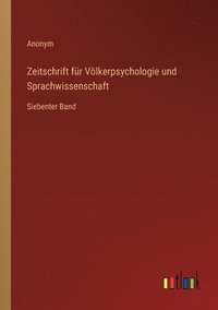 bokomslag Zeitschrift fr Vlkerpsychologie und Sprachwissenschaft