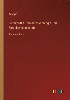 Zeitschrift fr Vlkerpsychologie und Sprachwissenschaft 1