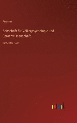 bokomslag Zeitschrift fr Vlkerpsychologie und Sprachwissenschaft