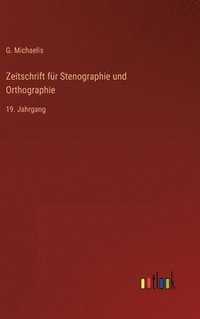 bokomslag Zeitschrift für Stenographie und Orthographie