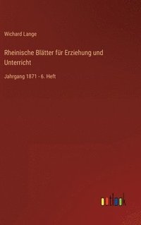 bokomslag Rheinische Bltter fr Erziehung und Unterricht