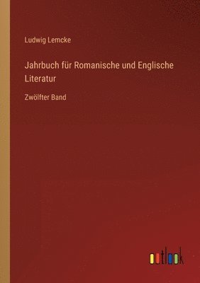 bokomslag Jahrbuch fr Romanische und Englische Literatur