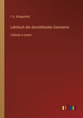 bokomslag Lehrbuch der darstellenden Geometrie