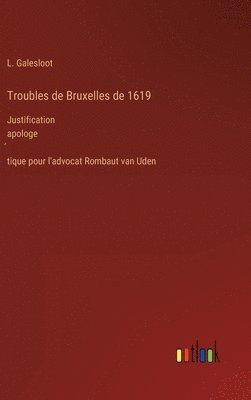 bokomslag Troubles de Bruxelles de 1619