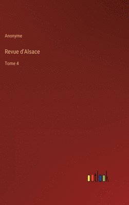 bokomslag Revue d'Alsace