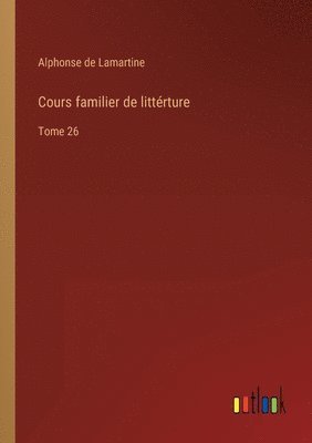bokomslag Cours familier de littérture