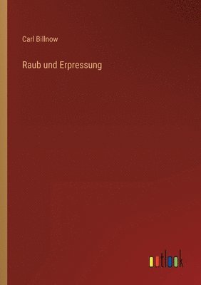 bokomslag Raub und Erpressung