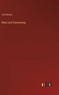 bokomslag Raub und Erpressung