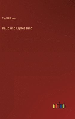 bokomslag Raub und Erpressung