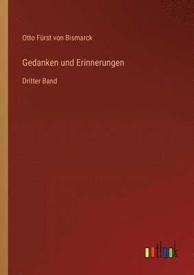 bokomslag Gedanken und Erinnerungen