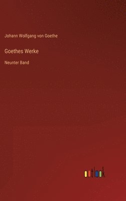 bokomslag Goethes Werke