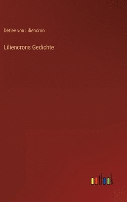 bokomslag Liliencrons Gedichte