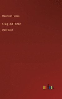 bokomslag Krieg und Friede