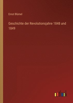 bokomslag Geschichte der Revolutionsjahre 1848 und 1849